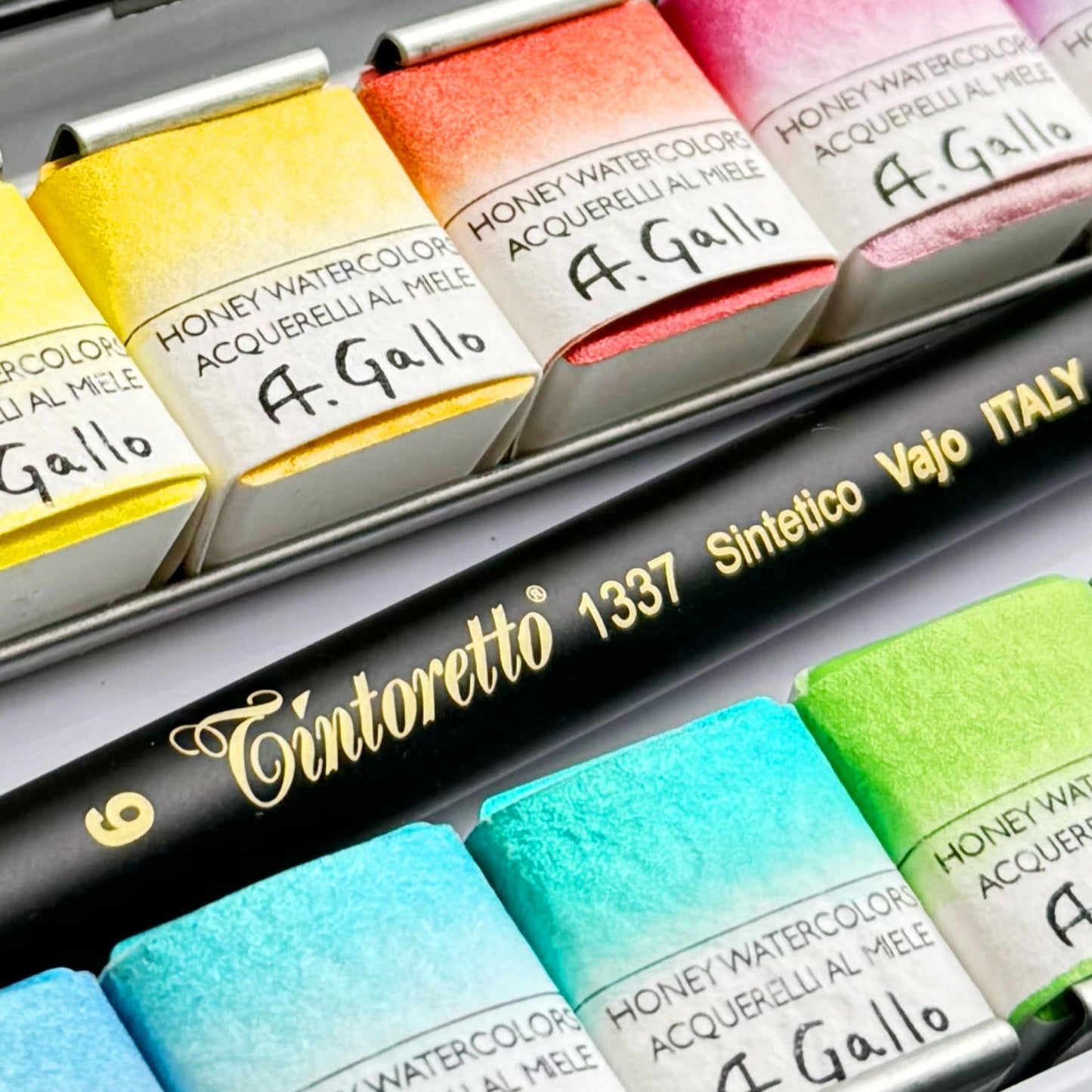 Soft Iridescent - Handmade watercolor set