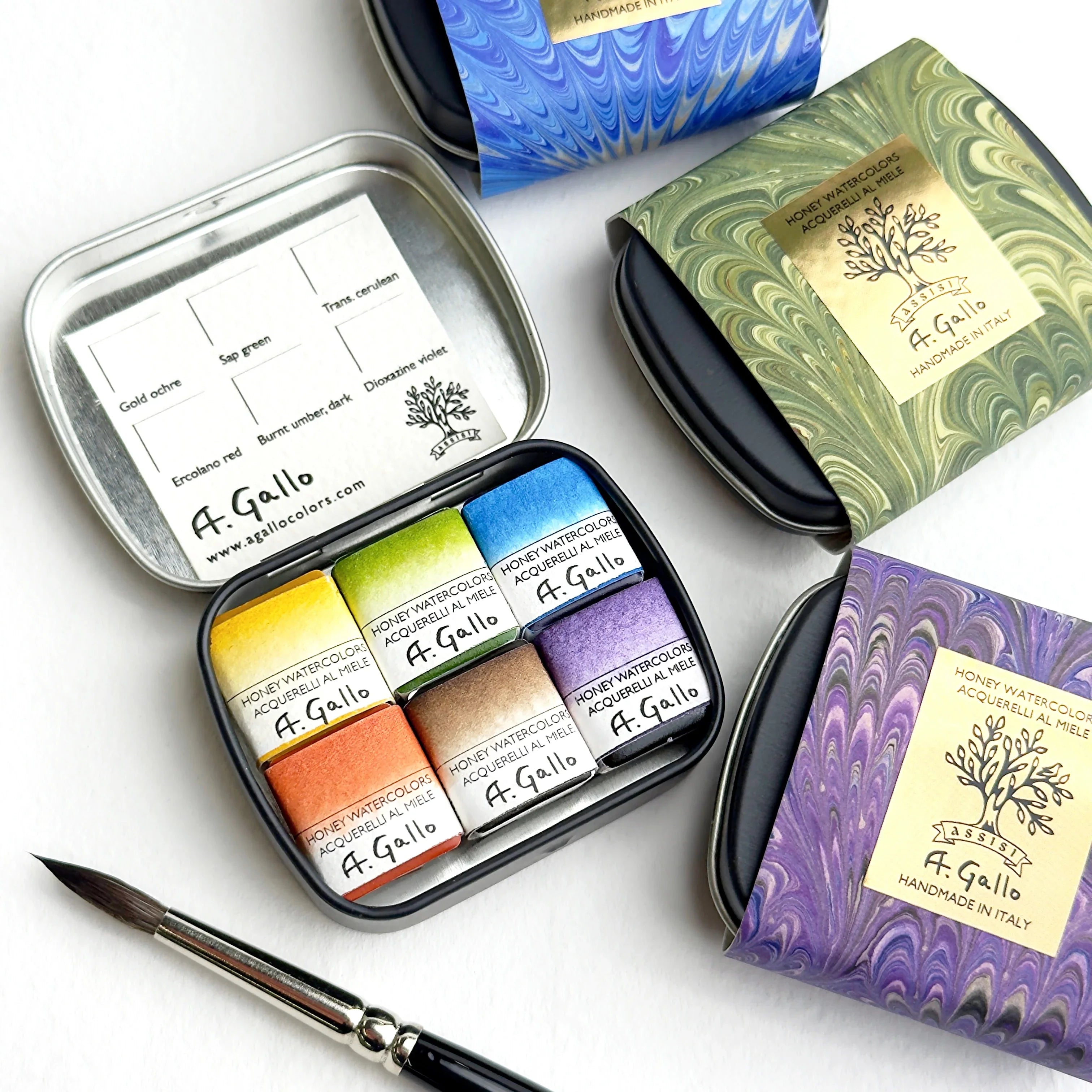 Talens Royal Floral – Kit Aquarelle Débutant Avec 12 Couleurs, Papier Van Gogh A6, Fineliner Sakura Et Pinceau – Cadeau Créatif