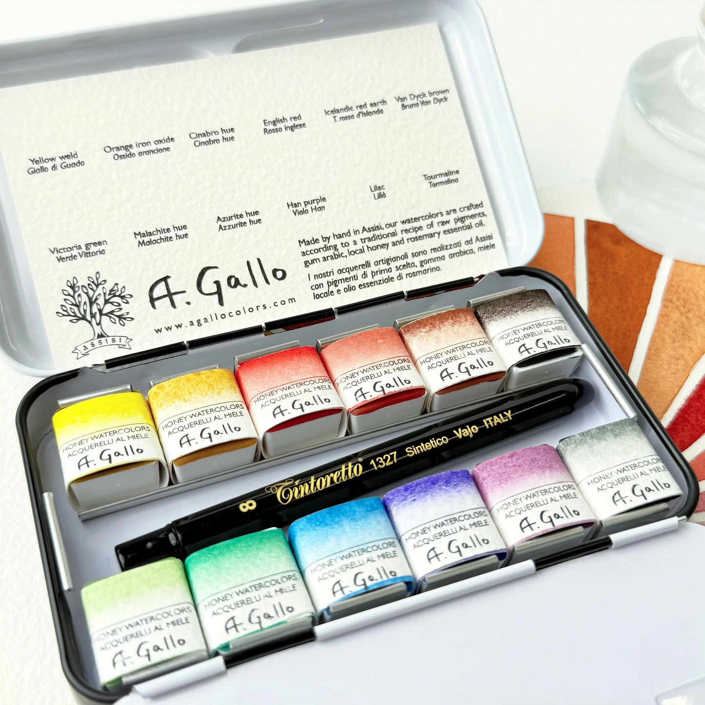 Naturale 3 - مجموعة ألوان مائية مصنوعة يدويًا