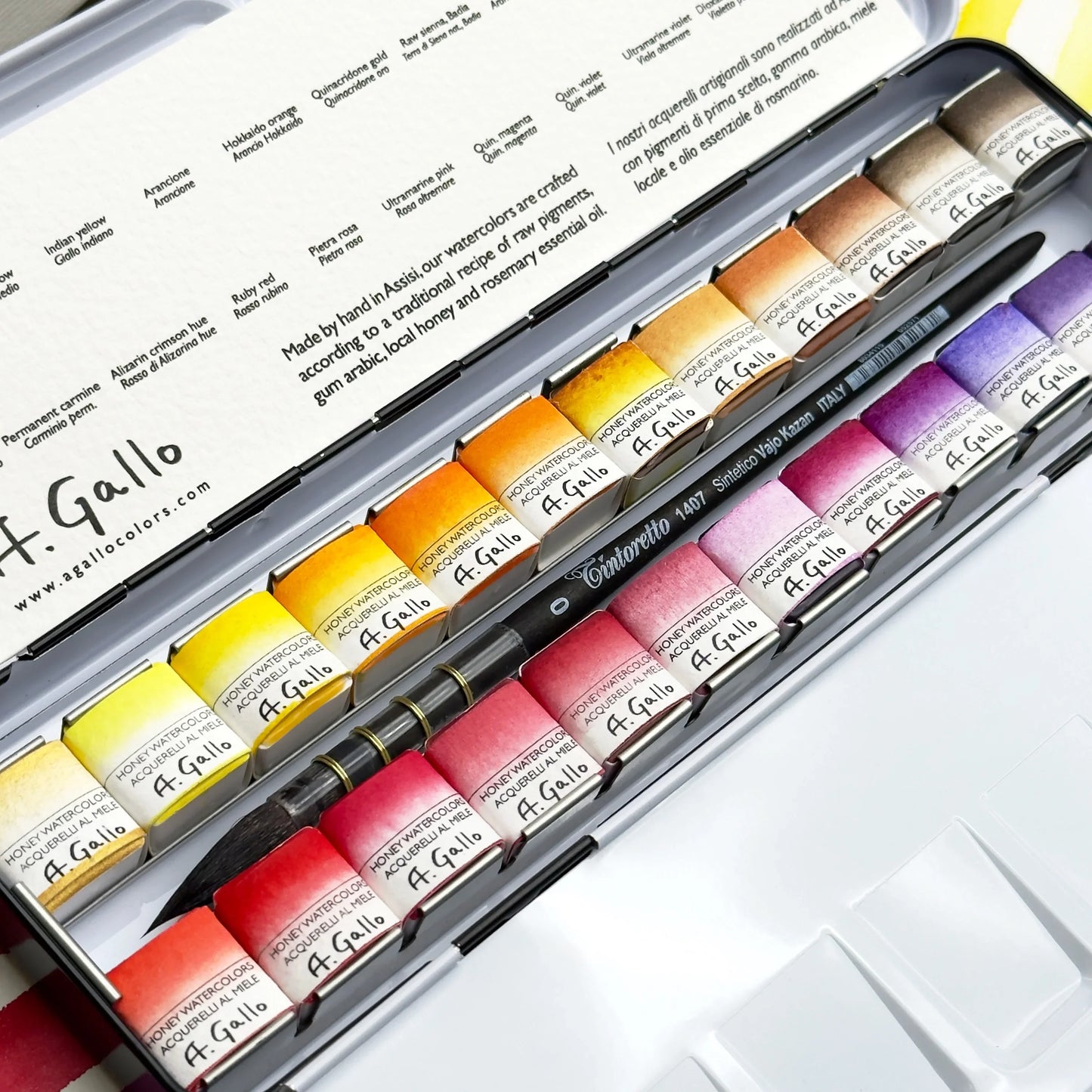 Yellow+Red - Handmade Watercolor Set