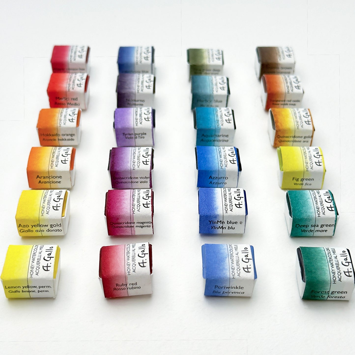 Signature 24 with Yln Mn blue - Handmade watercolor set