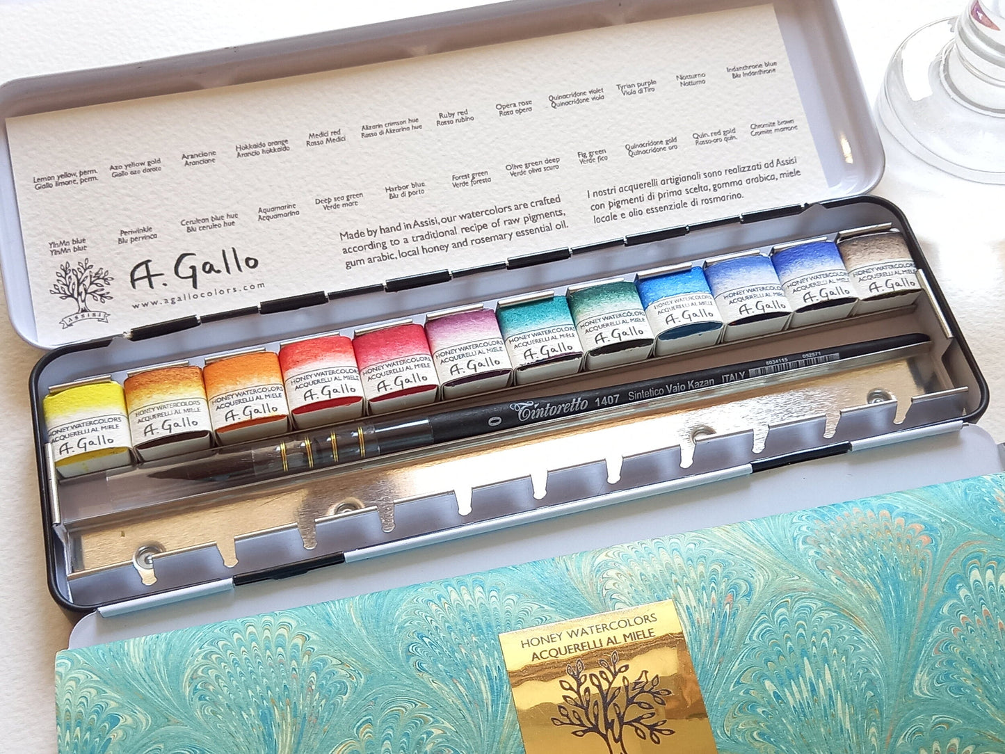 Signature 2 with Yln Mn blue - Handmade watercolor set