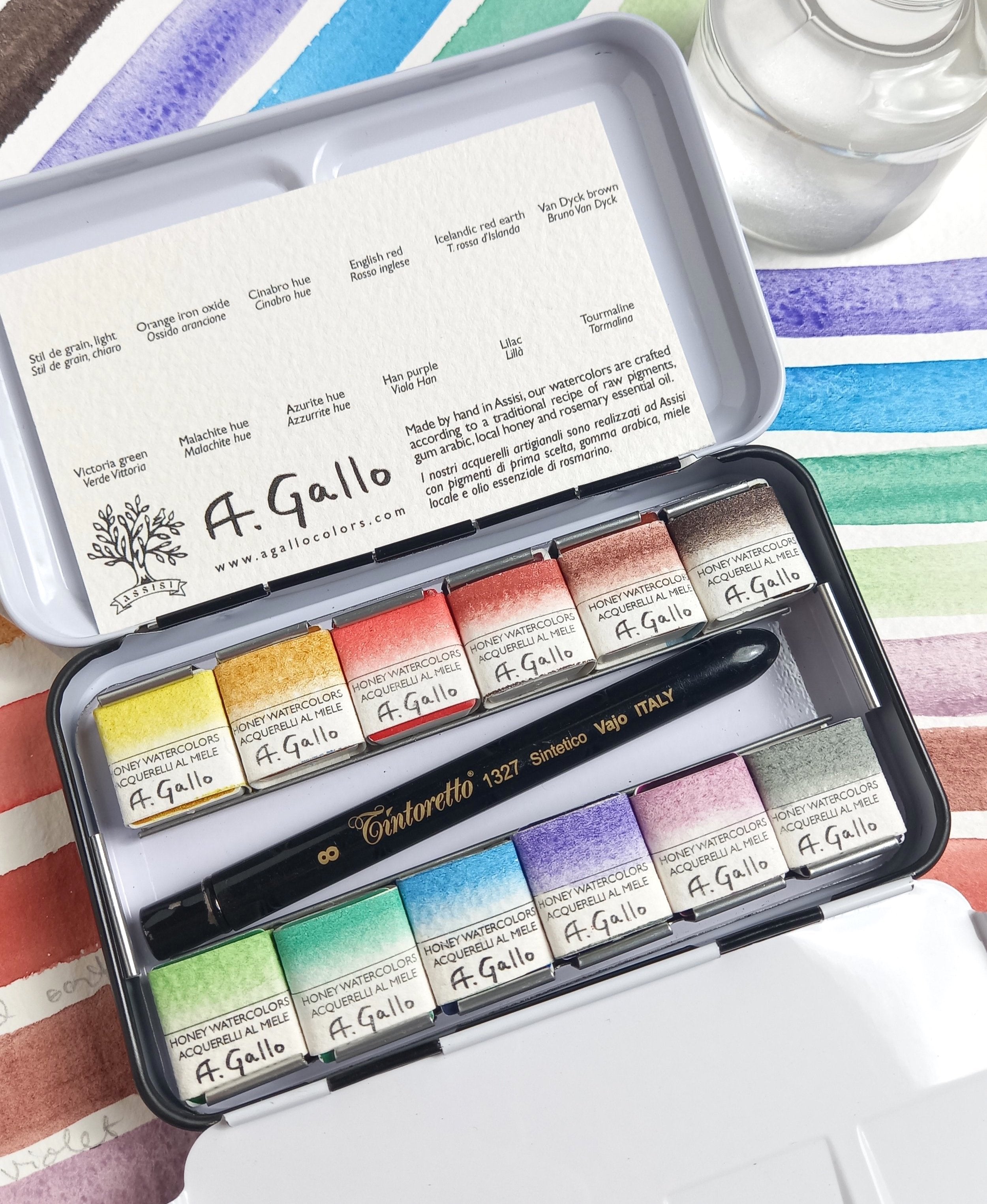 Naturale 3 - Handmade Watercolor Set — A. Gallo Colors - Acquerelli  Artigianali