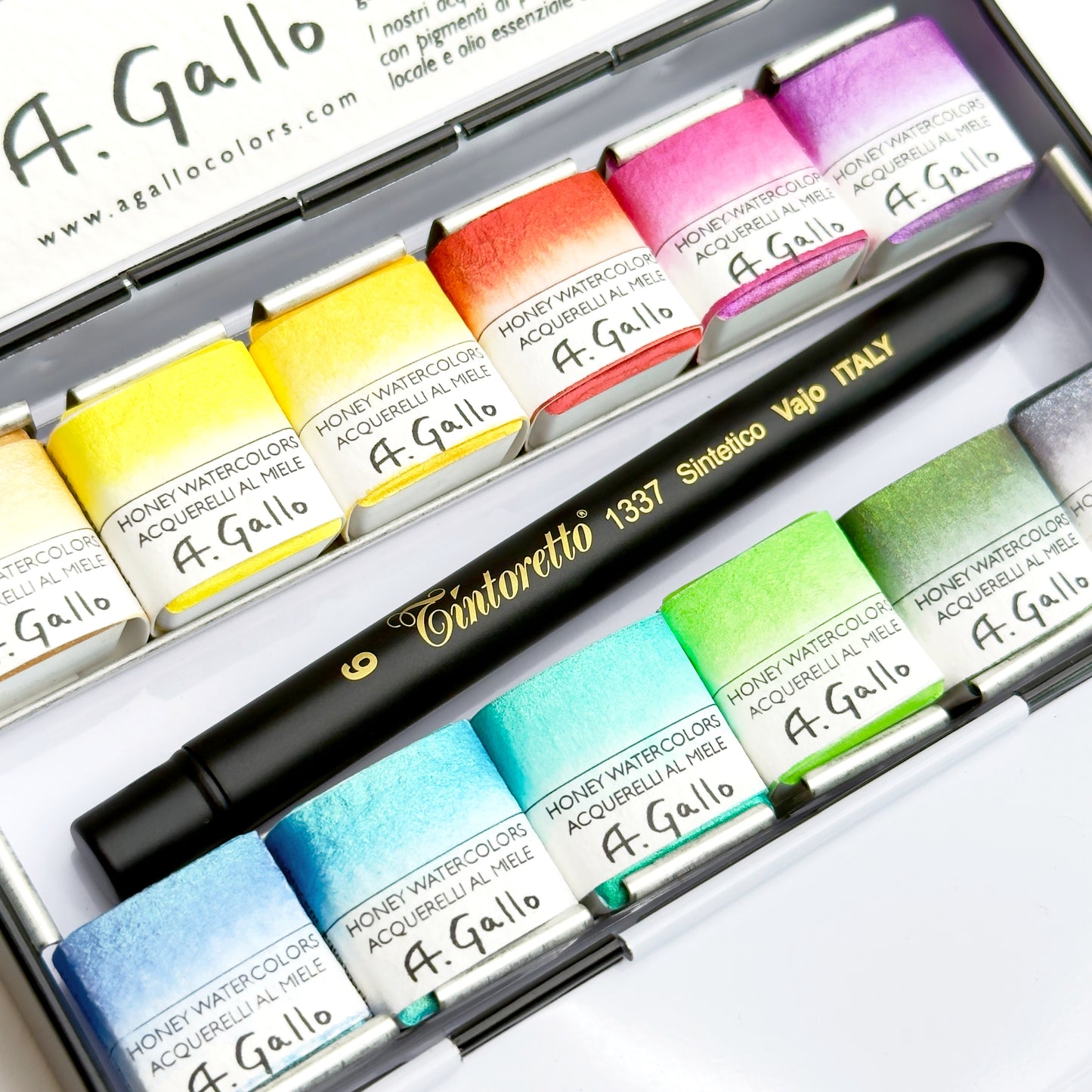 Soft Iridescent - Handmade watercolor set