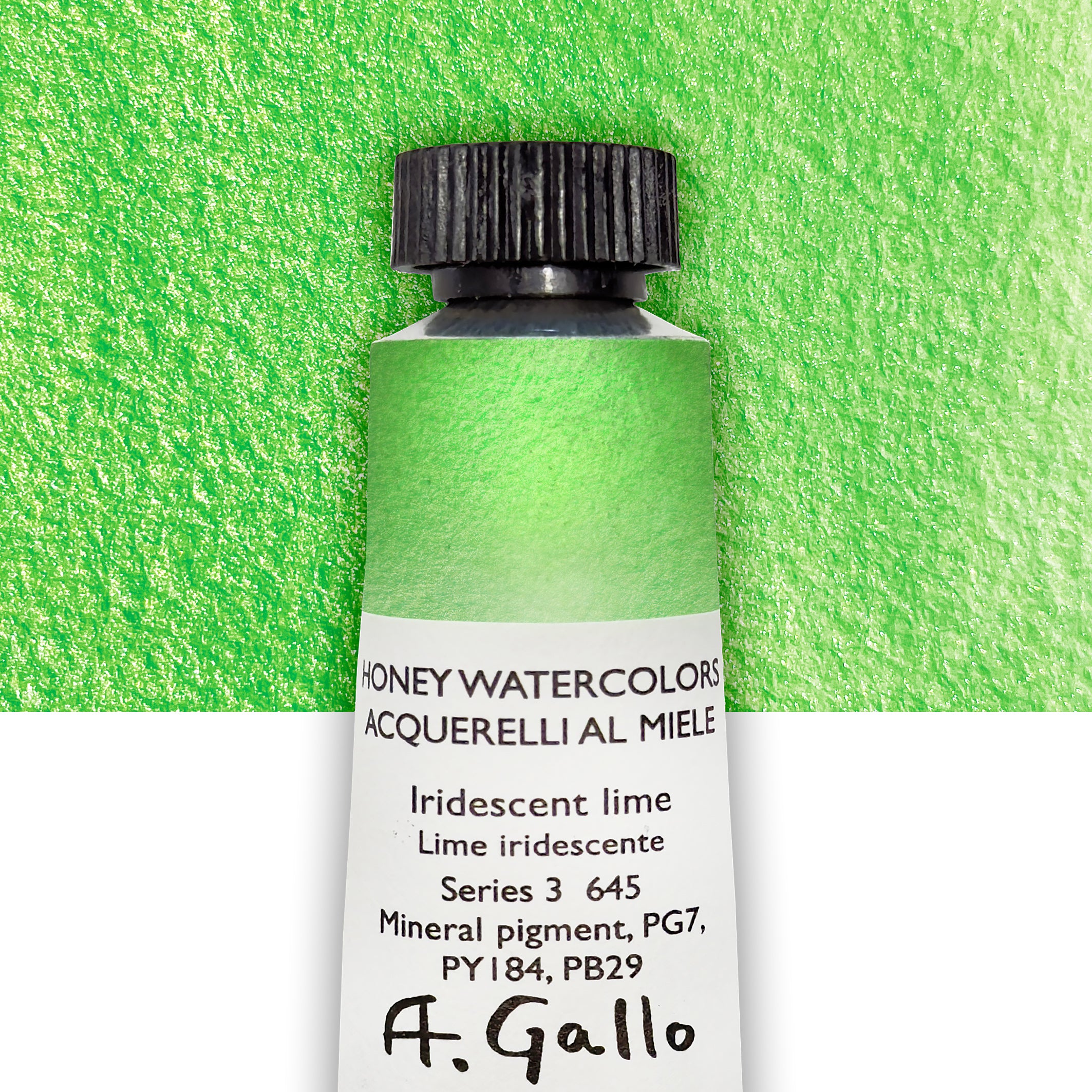 Iridescent lime - 10ml tube – A. Gallo Colors
