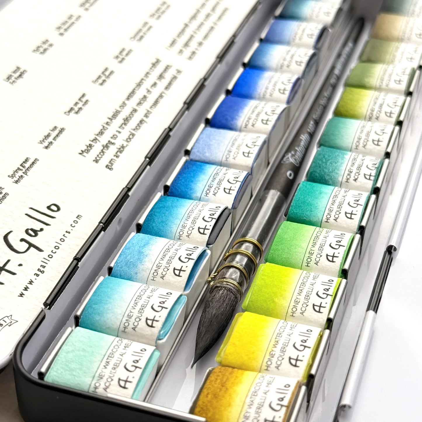 Blue+Green - Handmade Watercolor Set