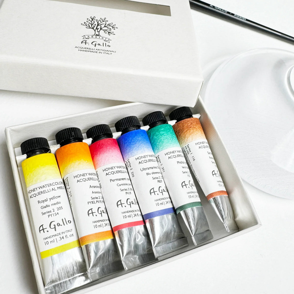 Color Tubqu Core tube set | A. Gallo Colors Handmade Watercolors