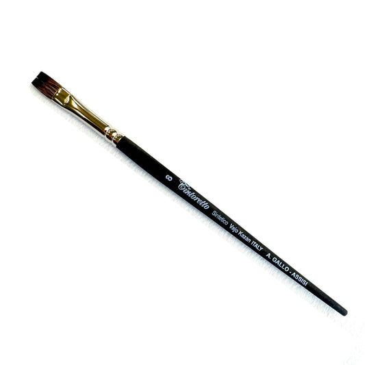 A. Gallo special edition flat synthetic kazan brush - size 8