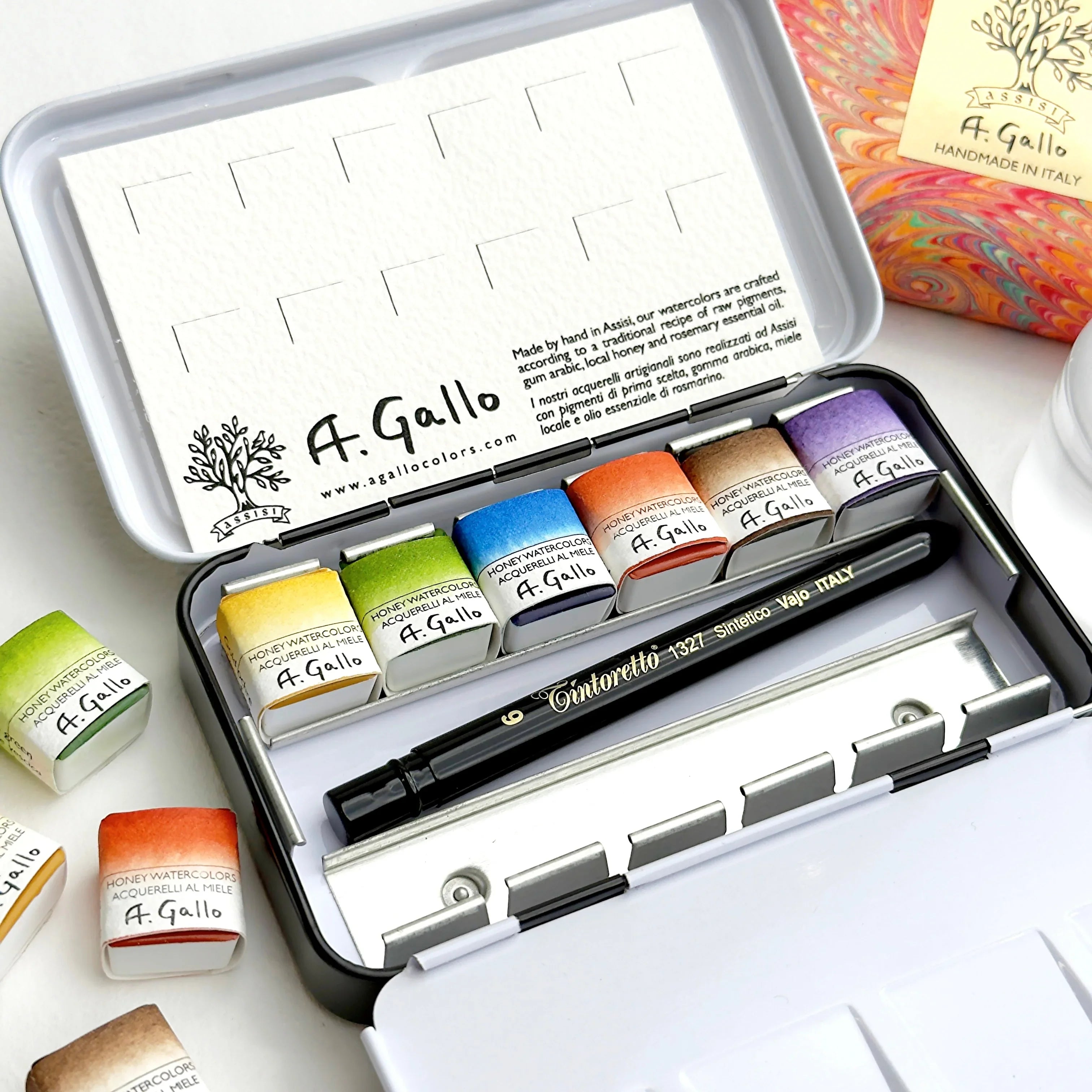 Landascape 6 Palette - A. Gallo Colors acquerelli artigianali — A