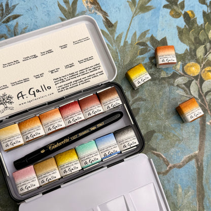 Naturale 2 - مجموعة ألوان مائية مصنوعة يدويًا