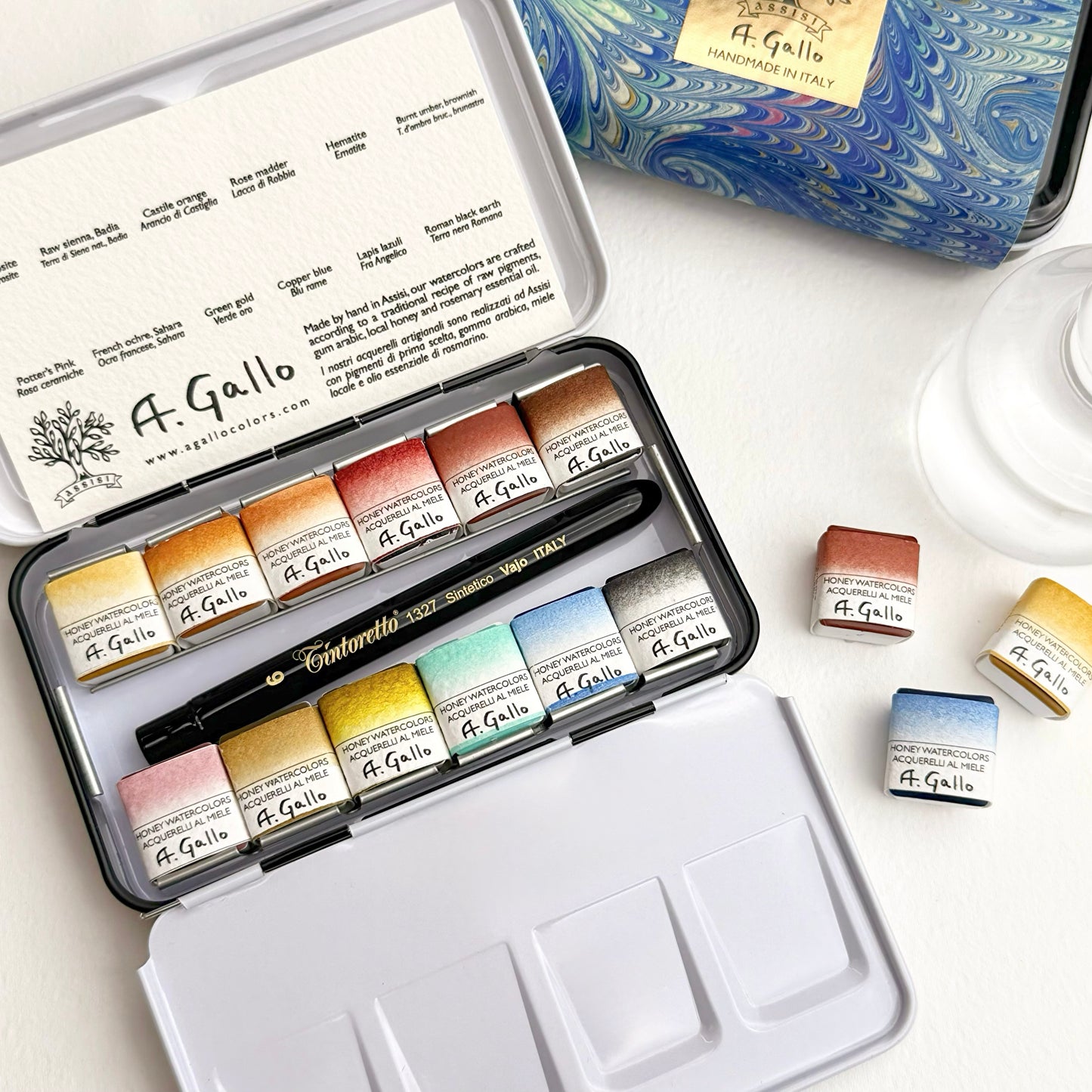 Naturale 2 - مجموعة ألوان مائية مصنوعة يدويًا