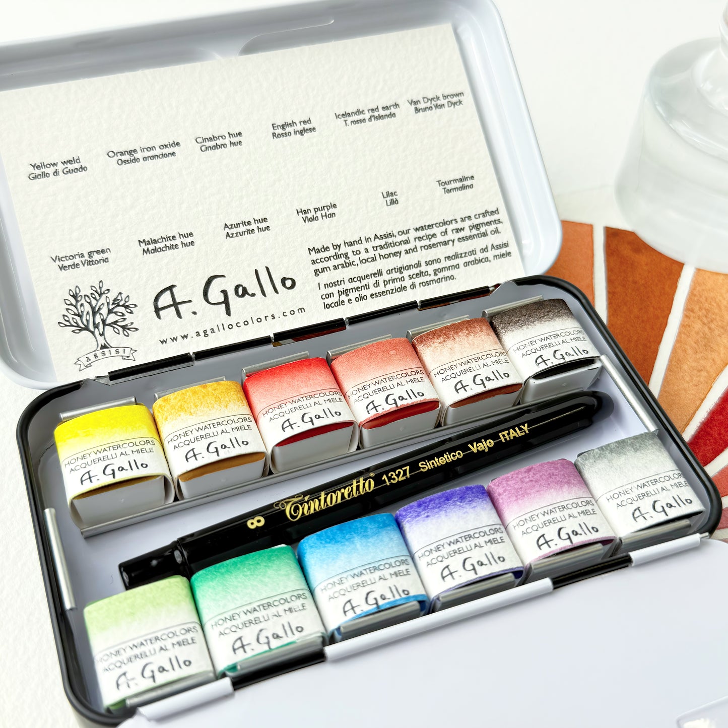 Naturale 3 - مجموعة ألوان مائية مصنوعة يدويًا