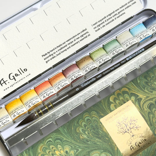Naturale 1 in 24 color watercolor tin