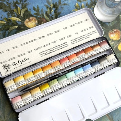 Naturale 24 - Handmade Watercolors Set