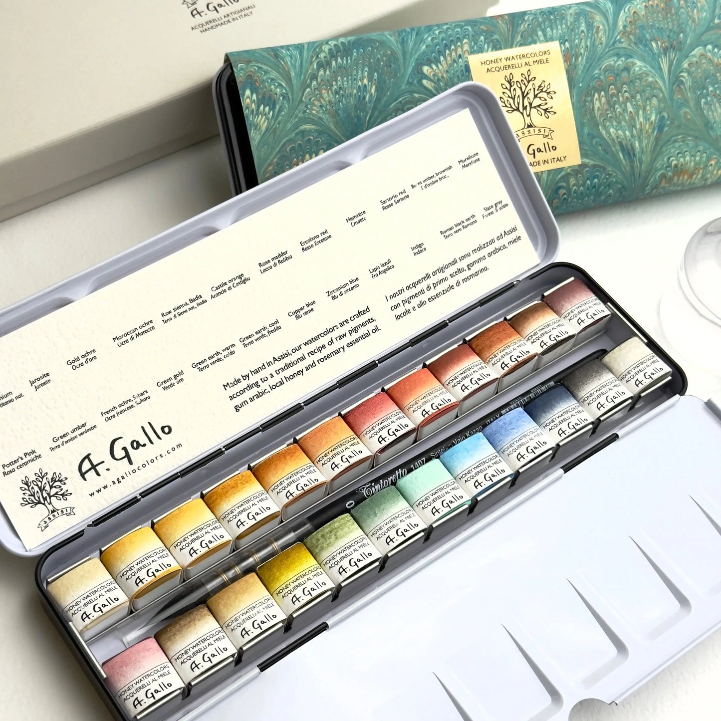 Naturale 24 - Handmade Watercolors Set