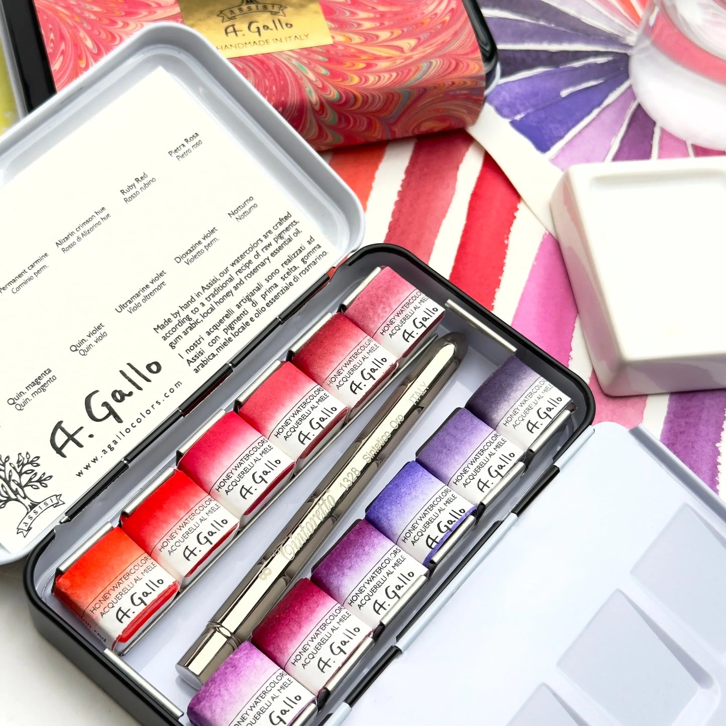 Red Palette - Handmade Watercolor set