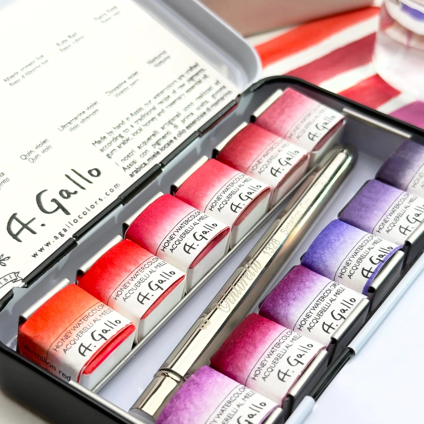 Red Palette - Handmade Watercolor set