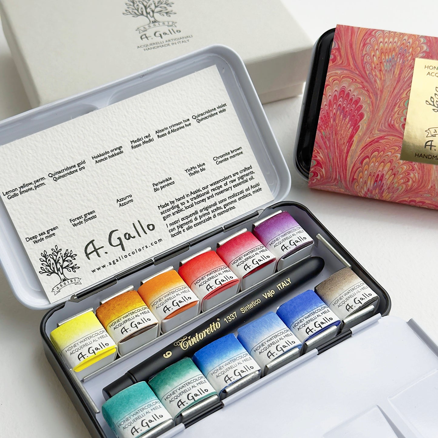 مجموعة ألوان مائية مصنوعة يدويًا - Signature 2 مع Yln Mn أزرق 