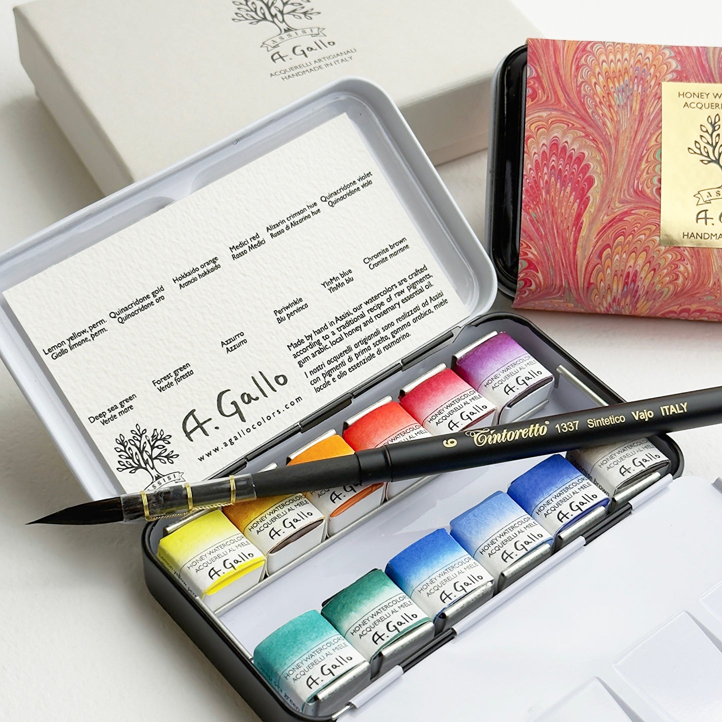 مجموعة ألوان مائية مصنوعة يدويًا - Signature 2 مع Yln Mn أزرق 