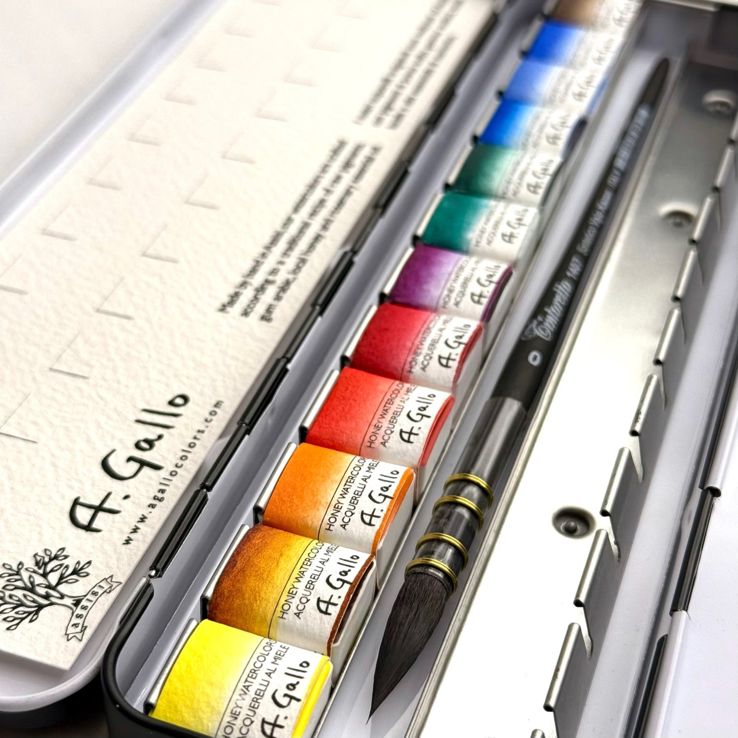 مجموعة ألوان مائية مصنوعة يدويًا - Signature 2 مع Yln Mn أزرق 