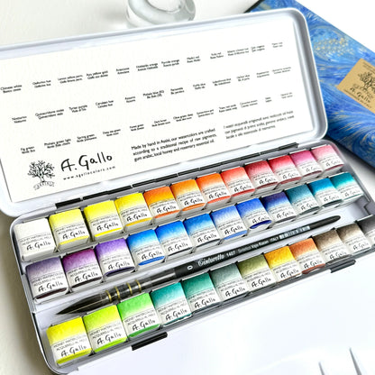Signature 36 with Yln Mn blue - Handmade watercolor set