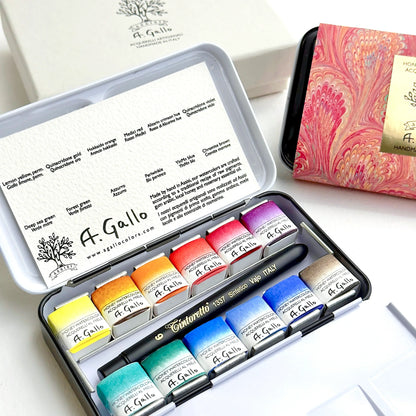 Signature 2 with Yln Mn blue - Handmade watercolor set