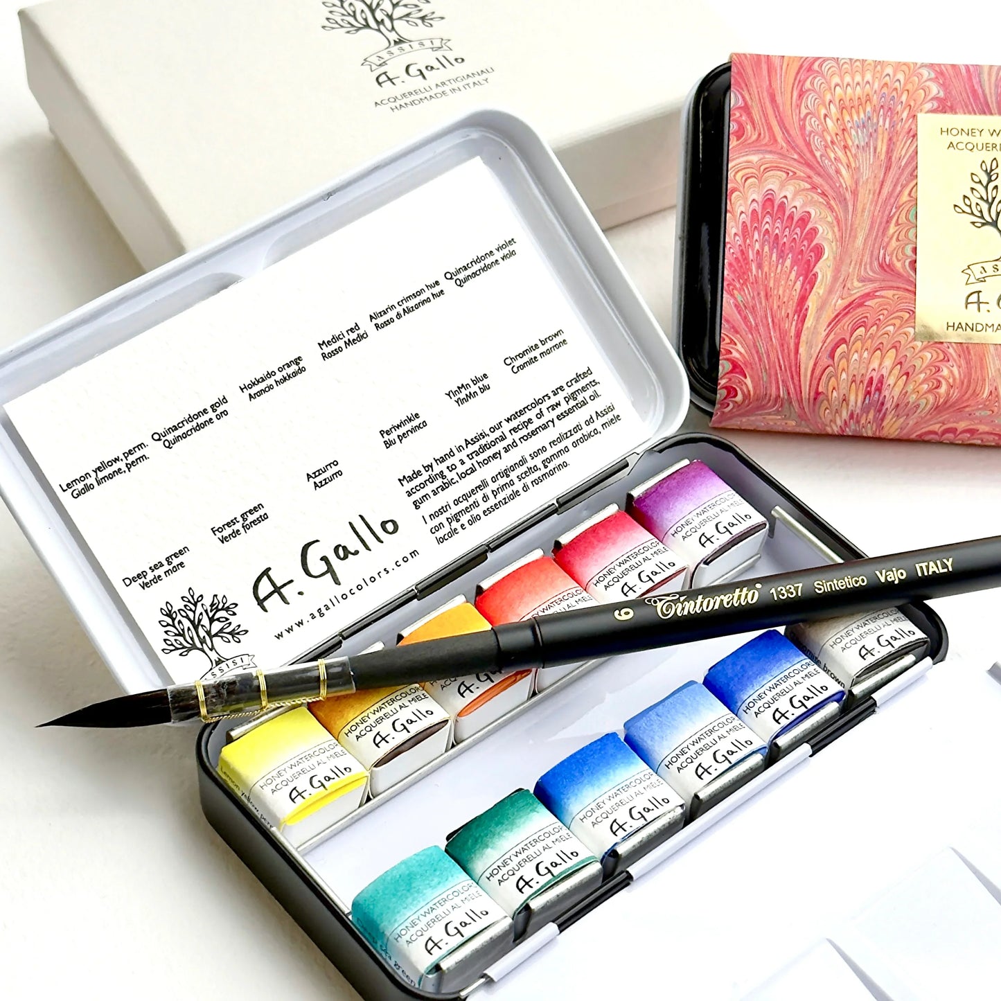 Signature 2 with Yln Mn blue - Handmade watercolor set