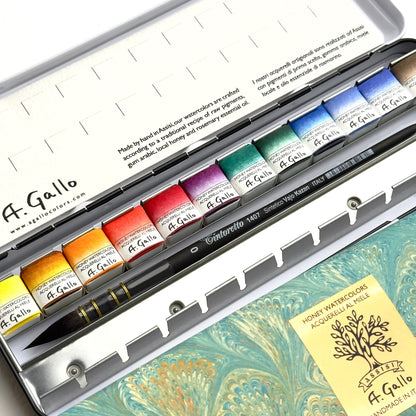 Signature 2 with Yln Mn blue - Handmade watercolor set