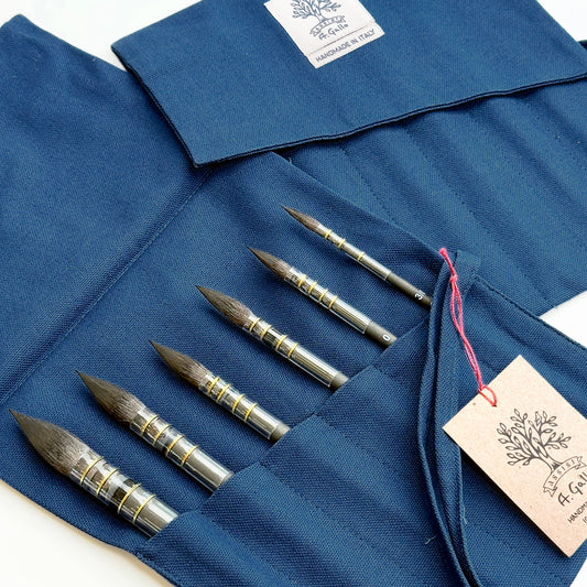 Vermeer Blue Artisan Brush Roll -  Limited Edition