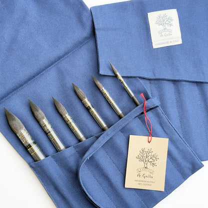 Vermeer Blue Artisan Brush Roll -  Limited Edition
