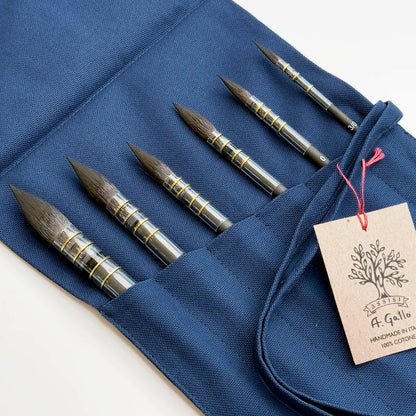 Vermeer Blue Artisan Brush Roll -  Limited Edition