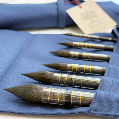 Vermeer Blue Artisan Brush Roll -  Limited Edition