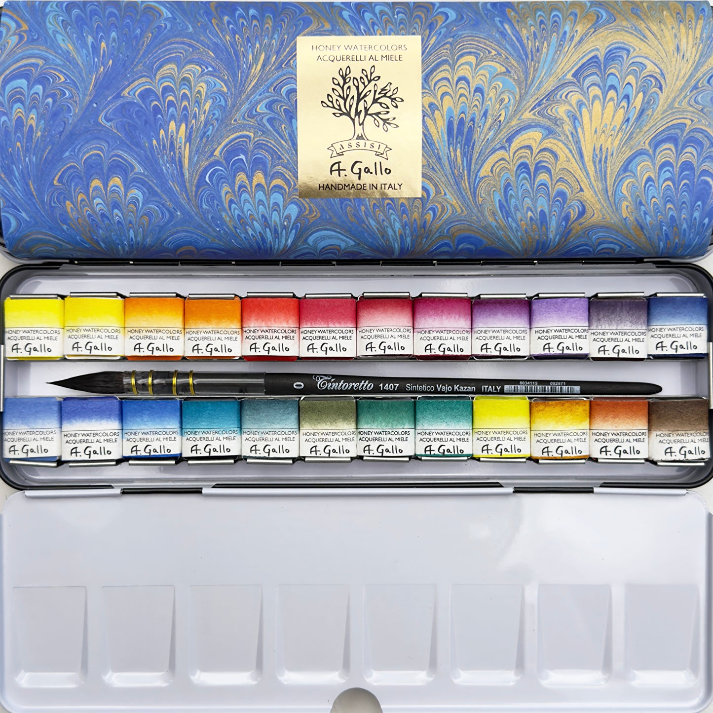 Signature 24 with Yln Mn blue - Handmade watercolor set