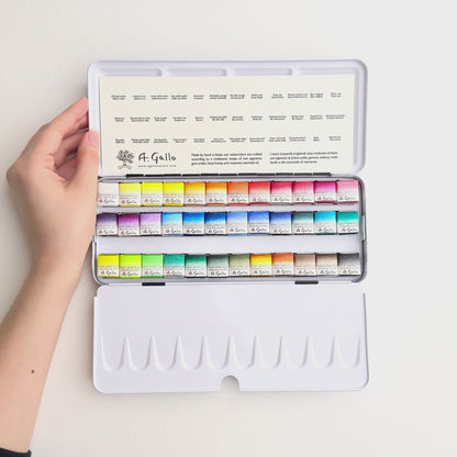 Signature 36 with Yln Mn blue - Handmade watercolor set