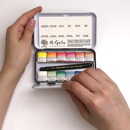 Mid-Century 12 - Handmade watercolor set