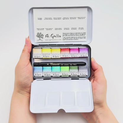 Soft Iridescent - Handmade watercolor set