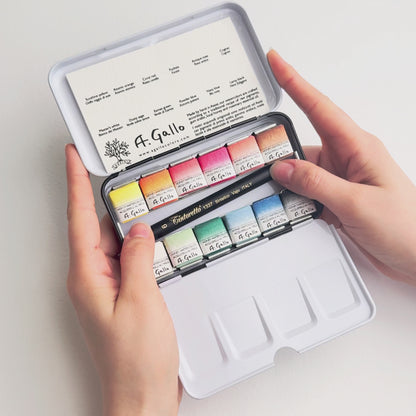 <tc>مجموعة منتصف القرن 12 – ألوان مائية مصنوعة يدويًا</tc>