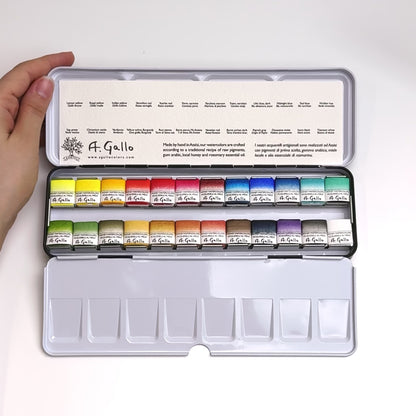 Classic 24 - Handmade Watercolors Set