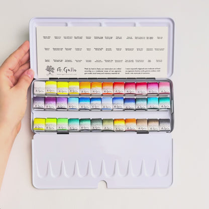 Signature 36 with Yln Mn blue - Handmade watercolor set