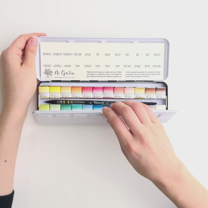 Mid-Century 24 - Handmade watercolor set