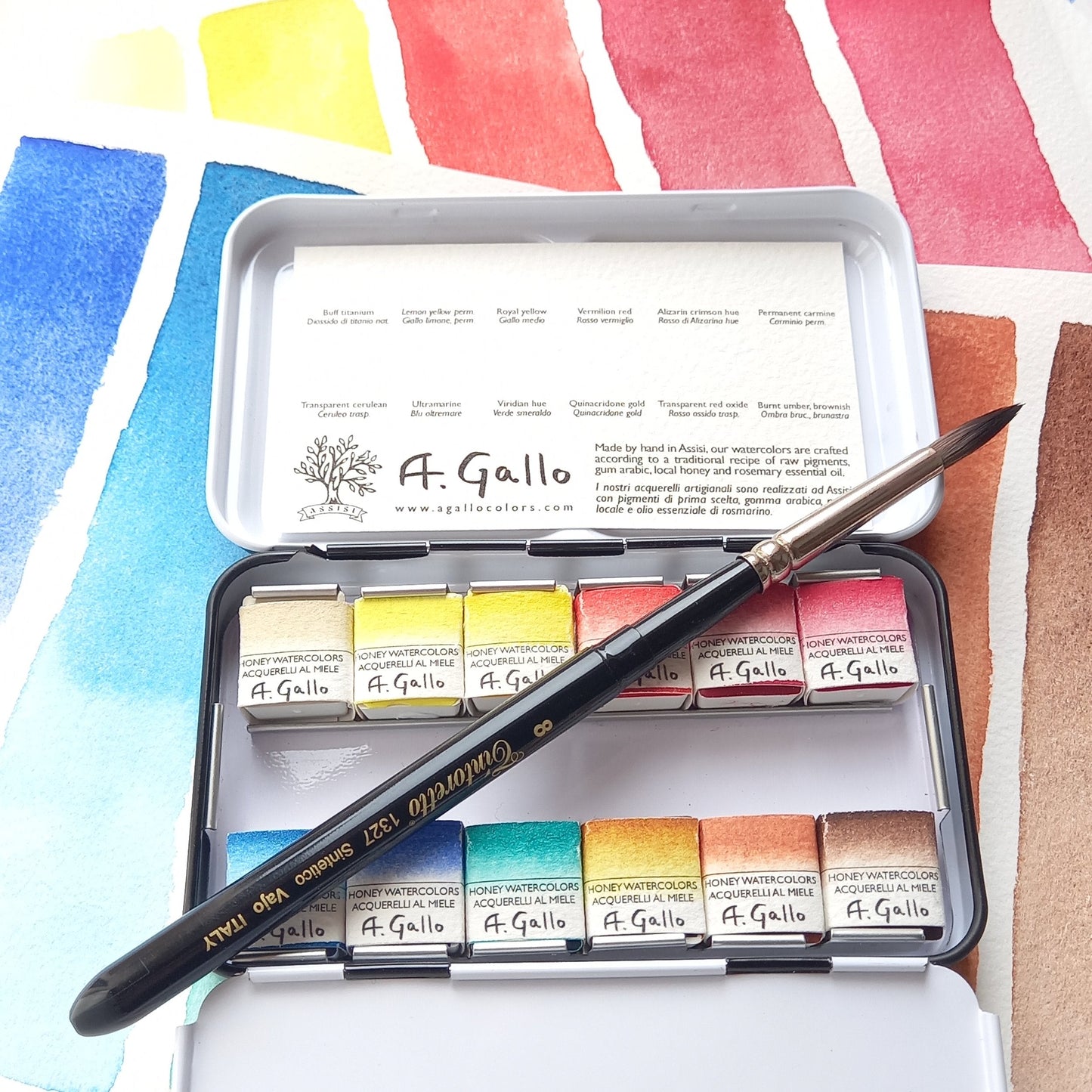 Mixing Palette - Handmade Watercolor set