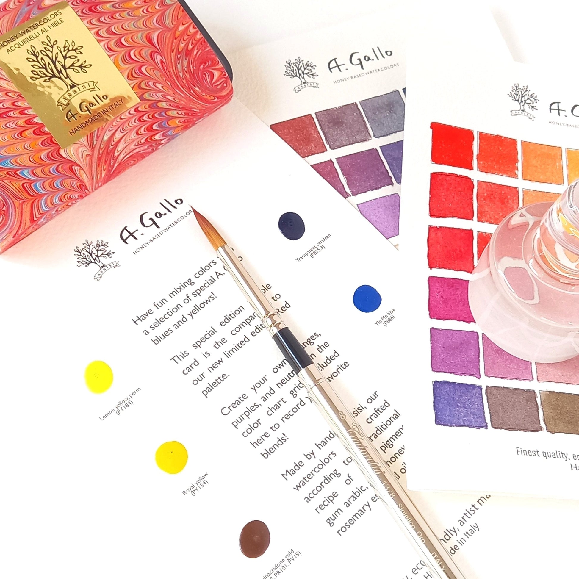 Red Palette - Handmade Watercolor set