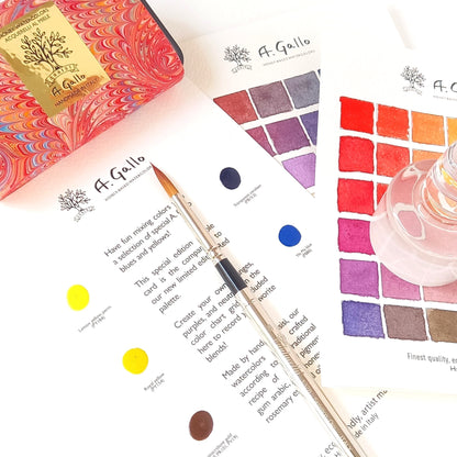 Red Palette - Handmade Watercolor set