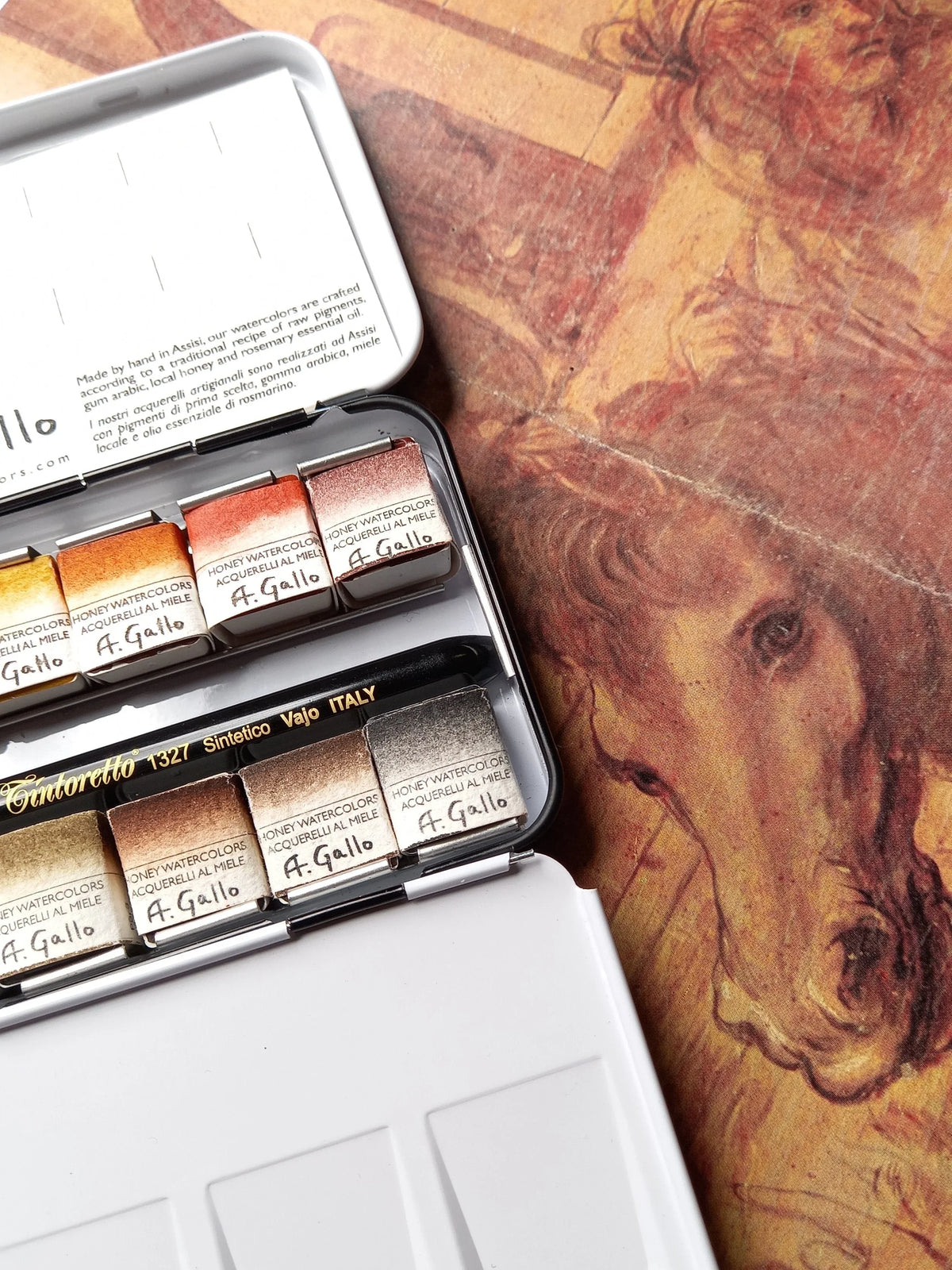 Sinopia palette - Handmade Watercolor Set — A. Gallo Colors ...