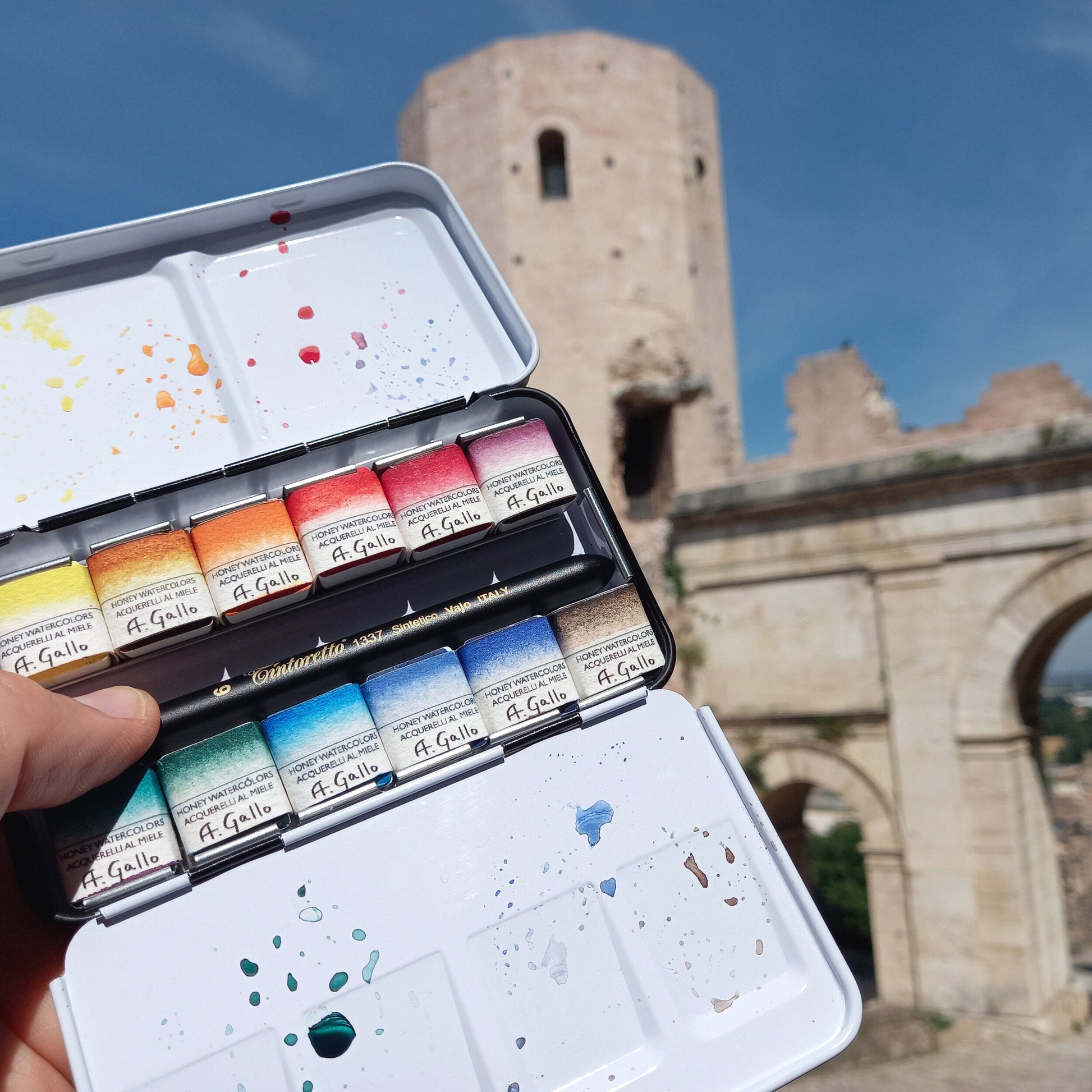 Signature 2 with Yln Mn blue - Handmade watercolor set